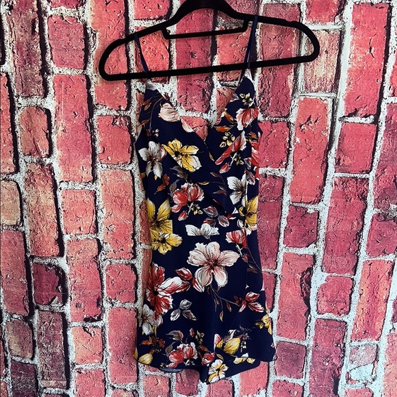 Blue S Floral Dress - Size Small - Picture 1 of 9